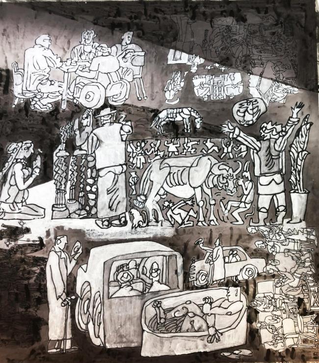 走遍中国·甘肃——中国文促会好意思术家写生创作行径走进甘肃张掖