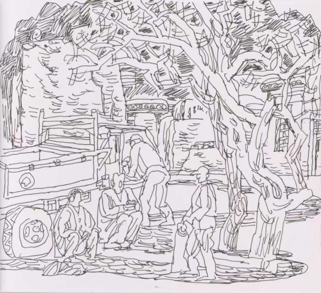 杨晓阳宁夏写生（之五）28×28CM