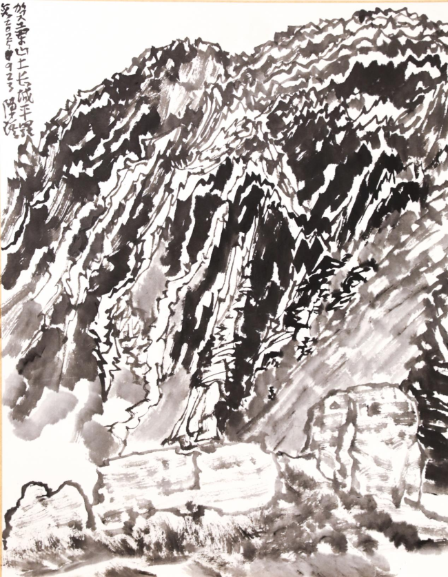 陈琪  贺兰山写生（之五 ）  36×48CM  2025年9月