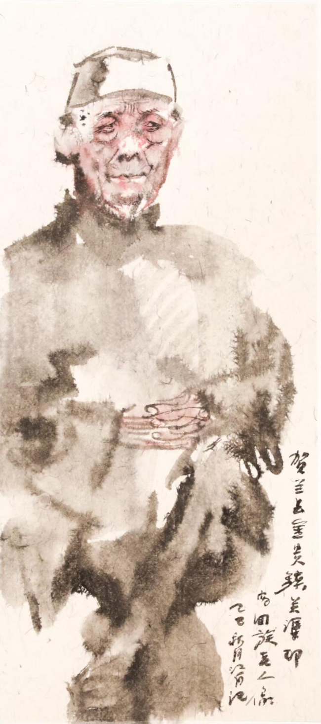 张江舟  贺兰县关渠村写生（之二）  34×68CM  2025年9月